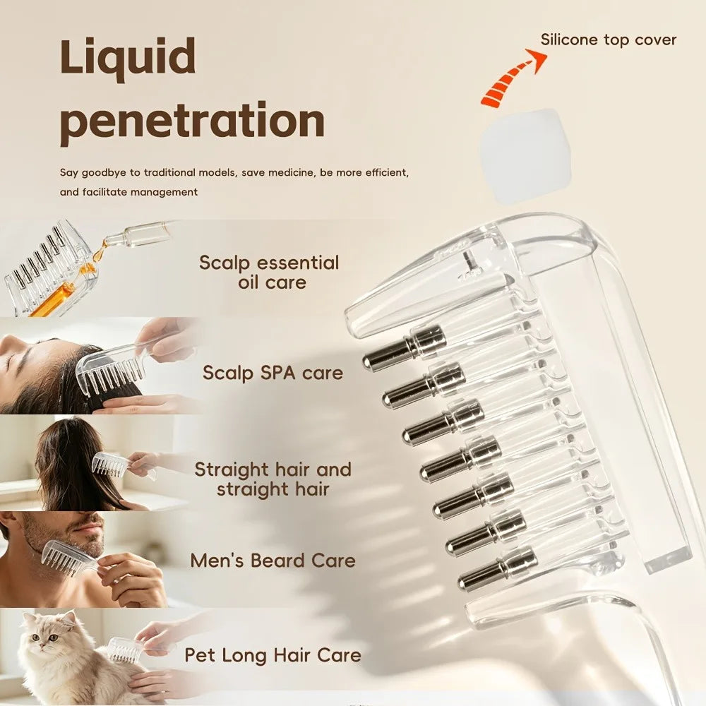 RUUT Scalp Applicator Comb- Hair Oil & Serum Dispenser for Mess-Free Root Application