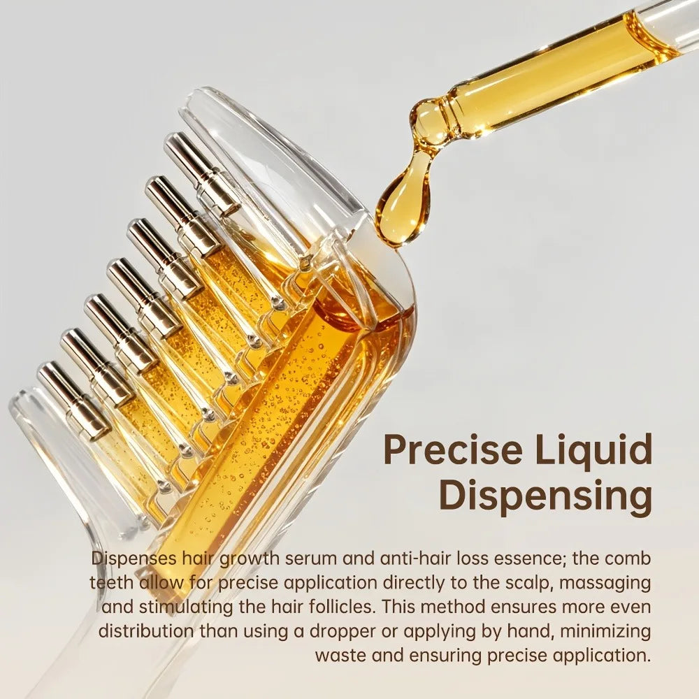 RUUT Scalp Applicator Comb- Hair Oil & Serum Dispenser for Mess-Free Root Application
